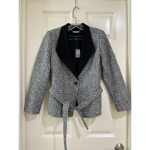 White house black market women wool blend blazer size 8P